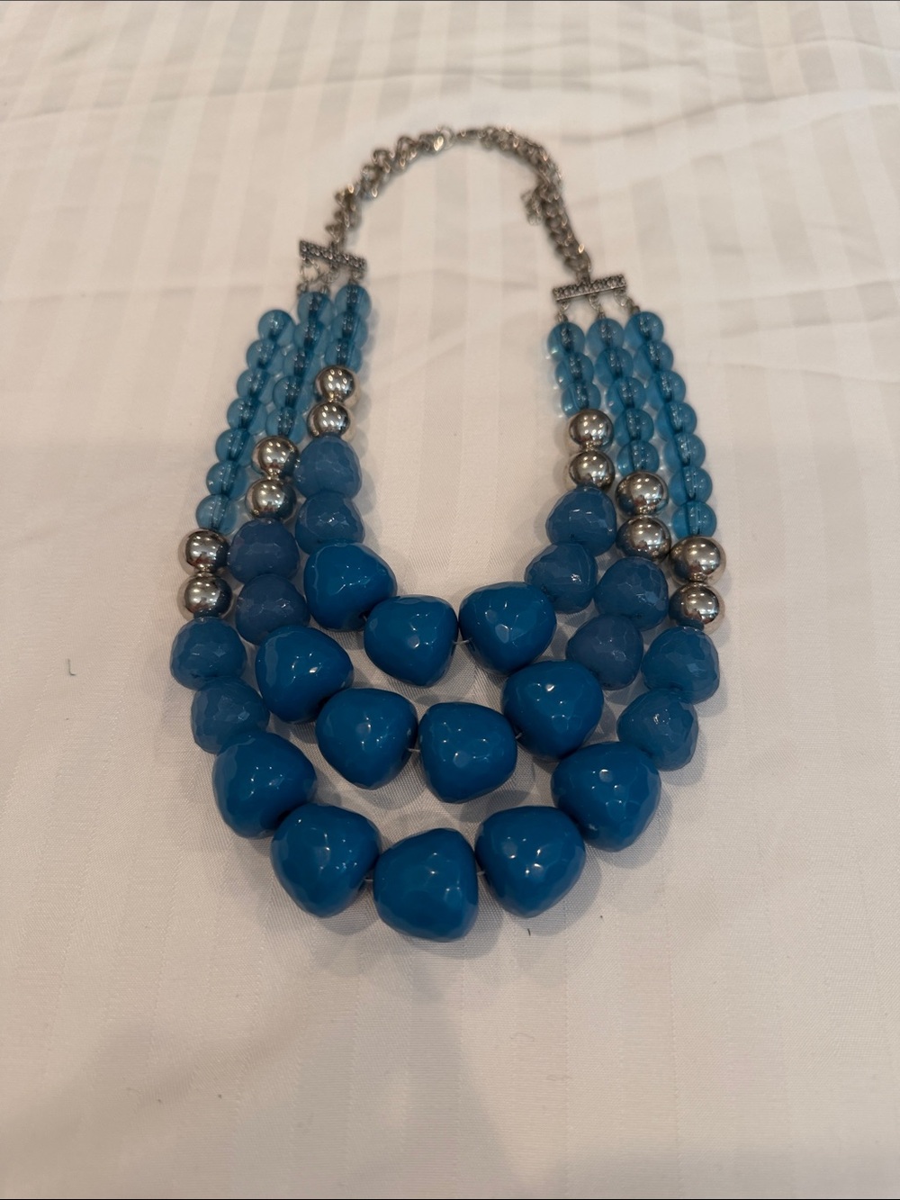 Assorted Women's Beaded Necklaces - Blue, Multicolor, Silver, Black - Picture 2 of 10